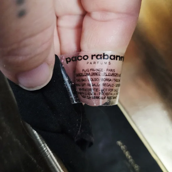 PACO RABANNE PARFUMS | metallic faux leather shoulder bag - Picture 11 of 15